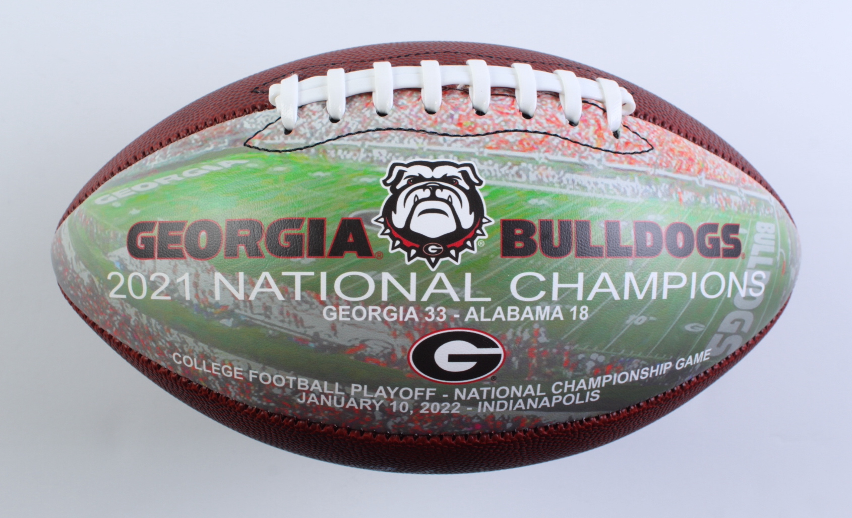 Kirby Smart Signed Georgia Bulldogs 2021 National Champions Art Football (Fanatics) at PristineAuction.com Kirby Smart Signed Georgia Bulldogs 2021 National Champions Art Football (Fanatics) at PristineAuction.com
