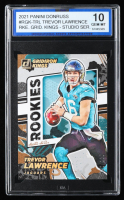 Trevor Lawrence 2021 Donruss Rookie Gridiron Kings Studio Series #1 RC #92/100 (ISA 10) at PristineAuction.com