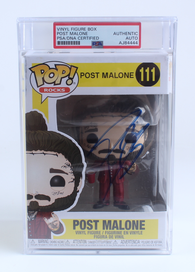 Post Malone Signed #111 Post Malone Funko Pop! Vinyl Figure (PSA) at PristineAuction.com Post Malone Signed #111 Post Malone Funko Pop! Vinyl Figure (PSA) at PristineAuction.com