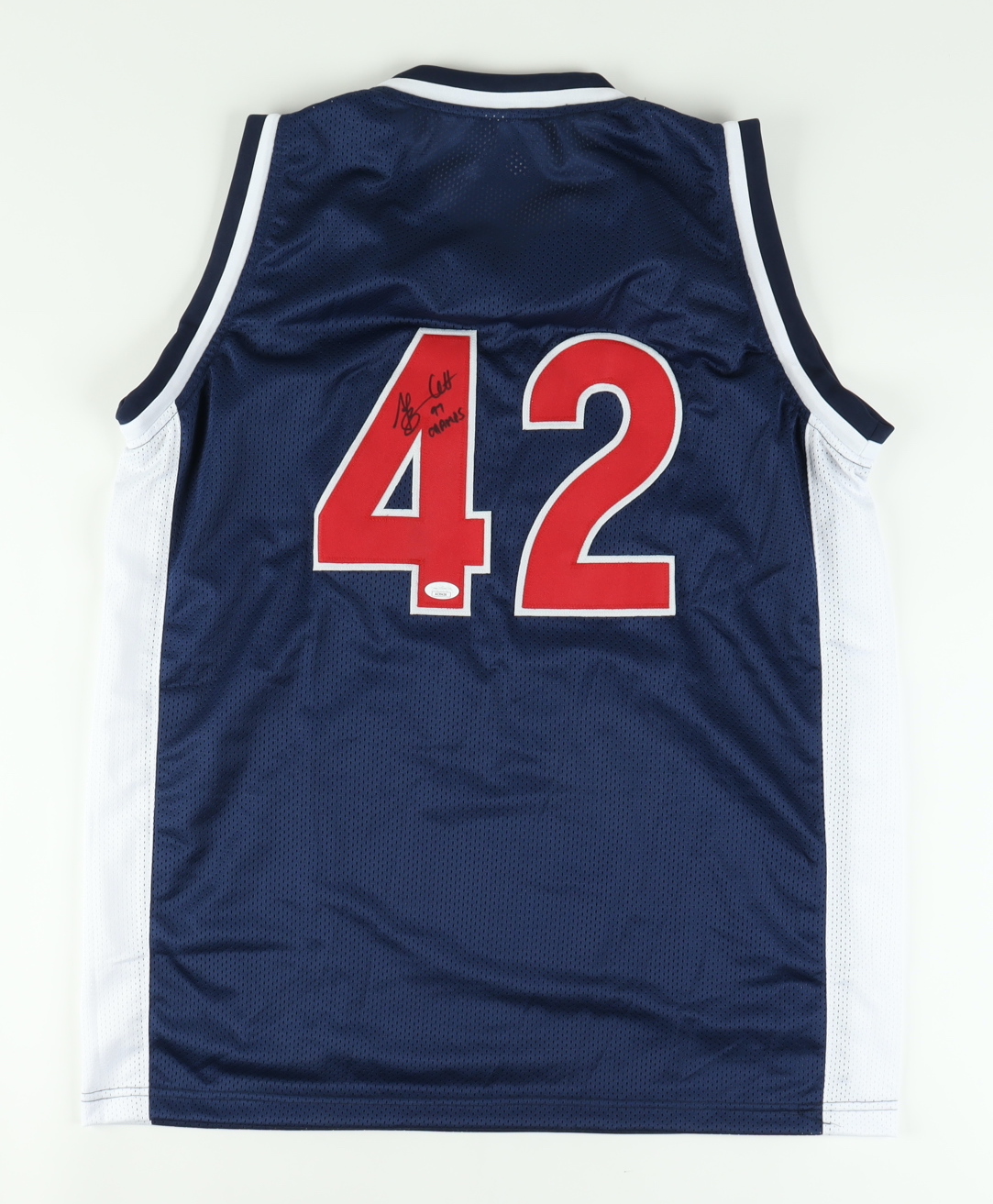 A. J. Bramlett Signed Jersey Inscribed "97 Champs" (JSA) at PristineAuction.com A. J. Bramlett Signed Jersey Inscribed "97 Champs" (JSA) at PristineAuction.com