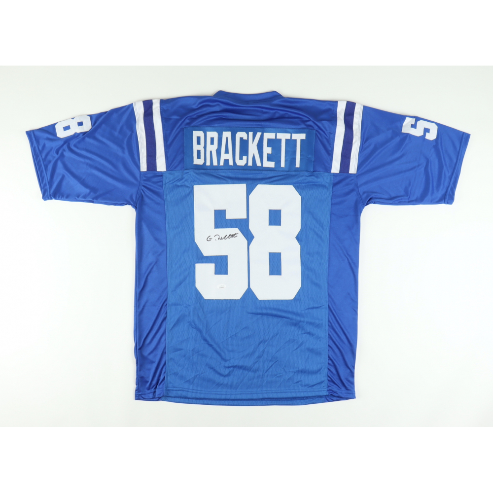 gary-brackett-signed-jersey-jsa-pristine-auction