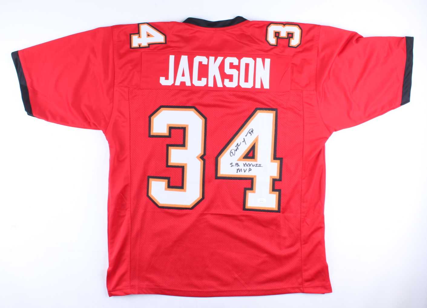 Dexter Jackson Signed Jersey Inscribed "S.B. XXXVII MVP" (JSA) at PristineAuction.com Dexter Jackson Signed Jersey Inscribed "S.B. XXXVII MVP" (JSA) at PristineAuction.com