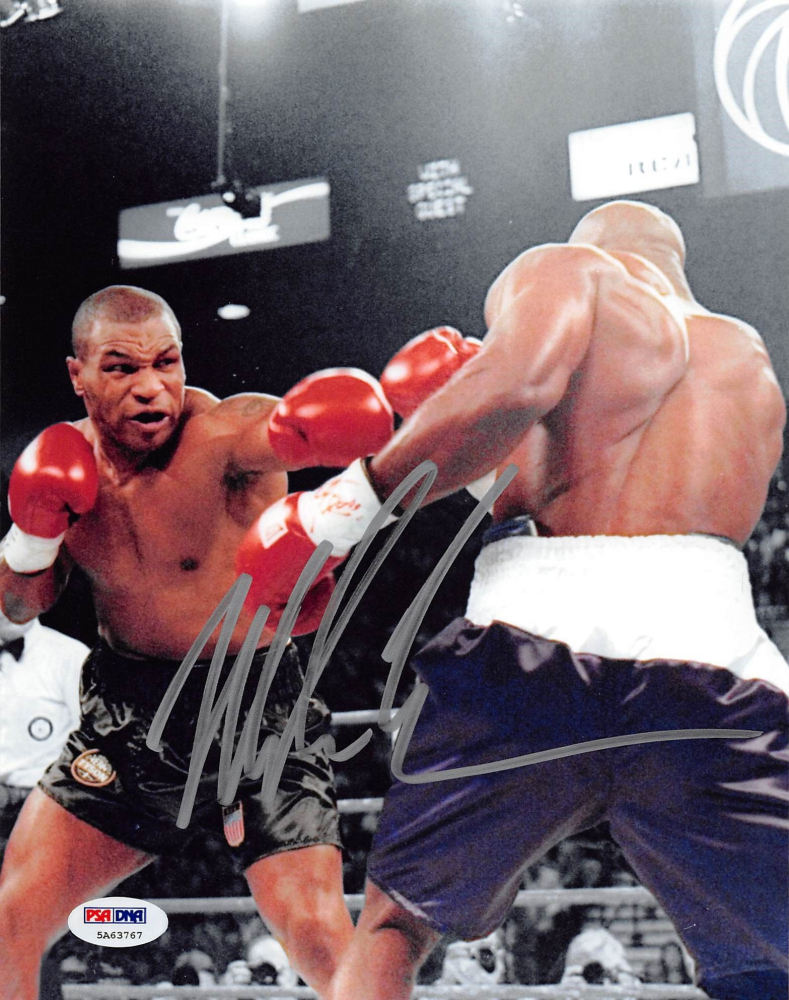 thumbnail image 2 of Mike Tyson Signed Autographed 8x10 Photo – Standing Over Opponent – Beckett BAS #202434 2 of 6
