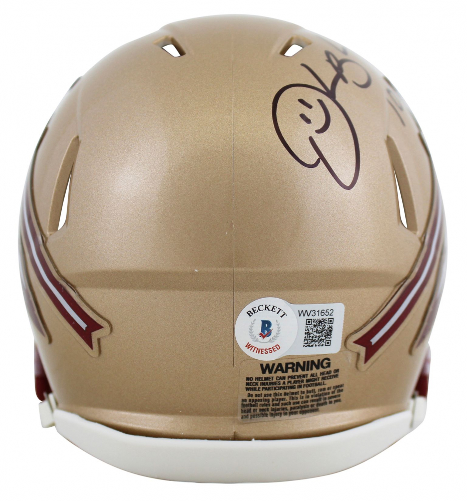 Derrick Brooks Signed Florida State Seminoles Speed Mini Helmet (Beckett) at PristineAuction.com Derrick Brooks Signed Florida State Seminoles Speed Mini Helmet (Beckett) at PristineAuction.com