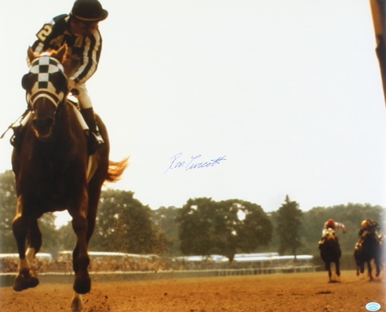 Ron Turcotte Signed 16x20 Photo (Stacks of Plaques) at PristineAuction.com Ron Turcotte Signed 16x20 Photo (Stacks of Plaques) at PristineAuction.com