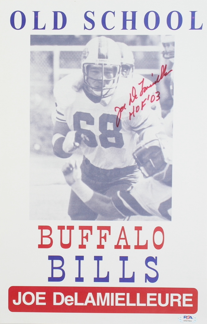 Joe DeLamielleure Signed Bills 11x17 Print Inscribed "HOF '03" (PSA) at PristineAuction.com Joe DeLamielleure Signed Bills 11x17 Print Inscribed "HOF '03" (PSA) at PristineAuction.com