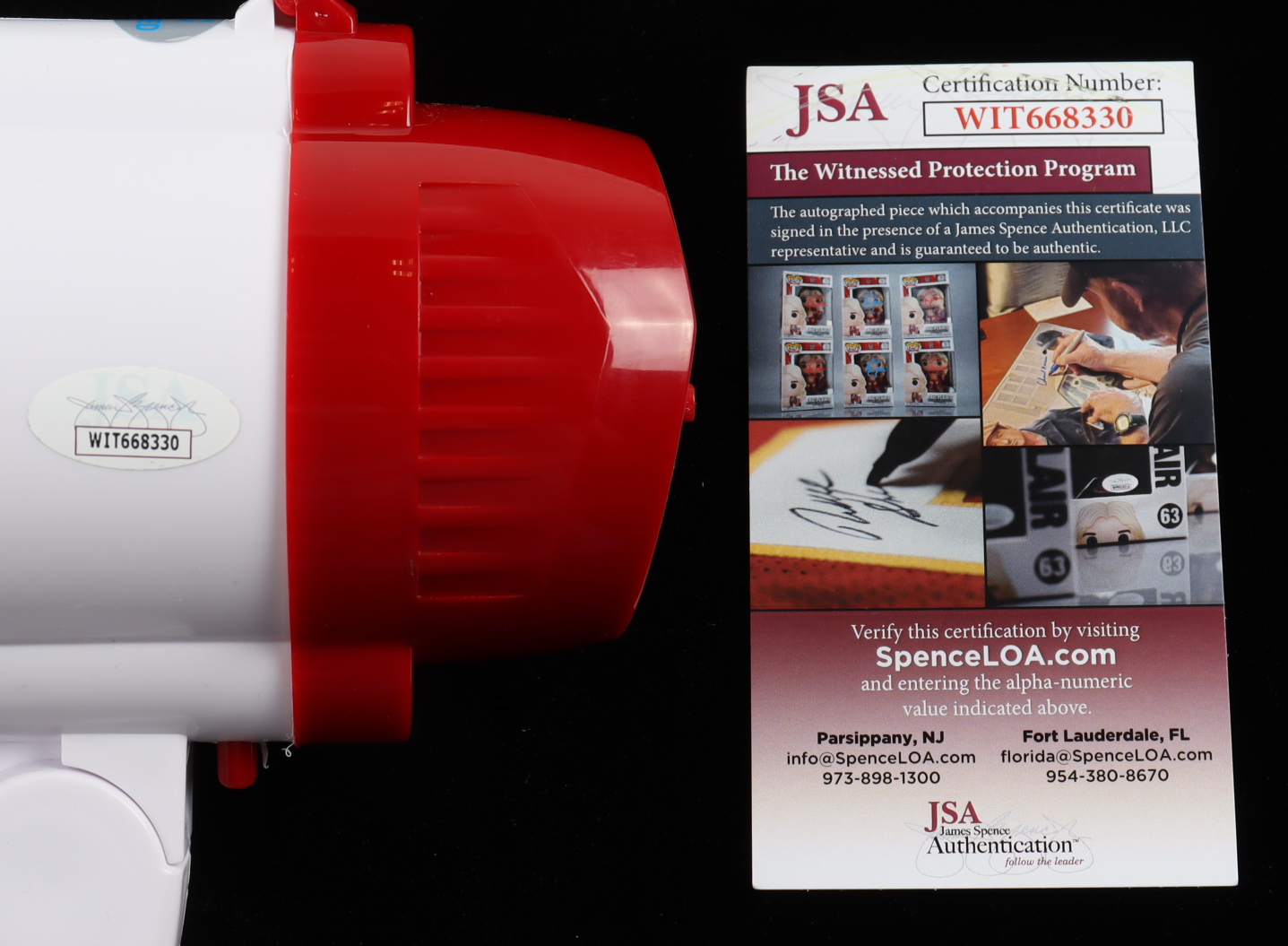 Jimmy Hart Signed Megaphone Inscribed "Mouth of the South" & "2005 HOF" (JSA) at PristineAuction.com Jimmy Hart Signed Megaphone Inscribed "Mouth of the South" & "2005 HOF" (JSA) at PristineAuction.com