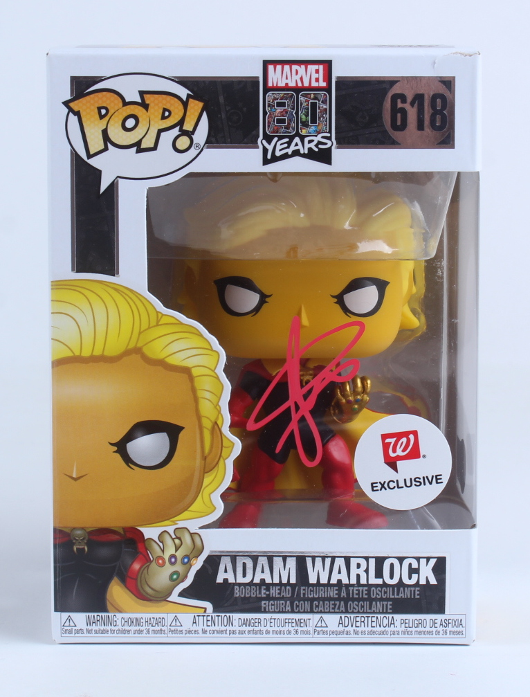 Will Poulter Signed "Marvel 80 Years" #618 Adam Warlock Funko Pop Vinyl Figure (Beckett) at PristineAuction.com Will Poulter Signed "Marvel 80 Years" #618 Adam Warlock Funko Pop Vinyl Figure (Beckett) at PristineAuction.com