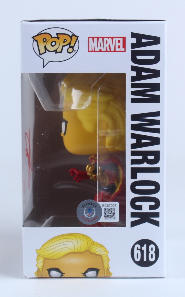 Will Poulter Signed "Marvel 80 Years" #618 Adam Warlock Funko Pop Vinyl Figure (Beckett) at PristineAuction.com Will Poulter Signed "Marvel 80 Years" #618 Adam Warlock Funko Pop Vinyl Figure (Beckett) at PristineAuction.com