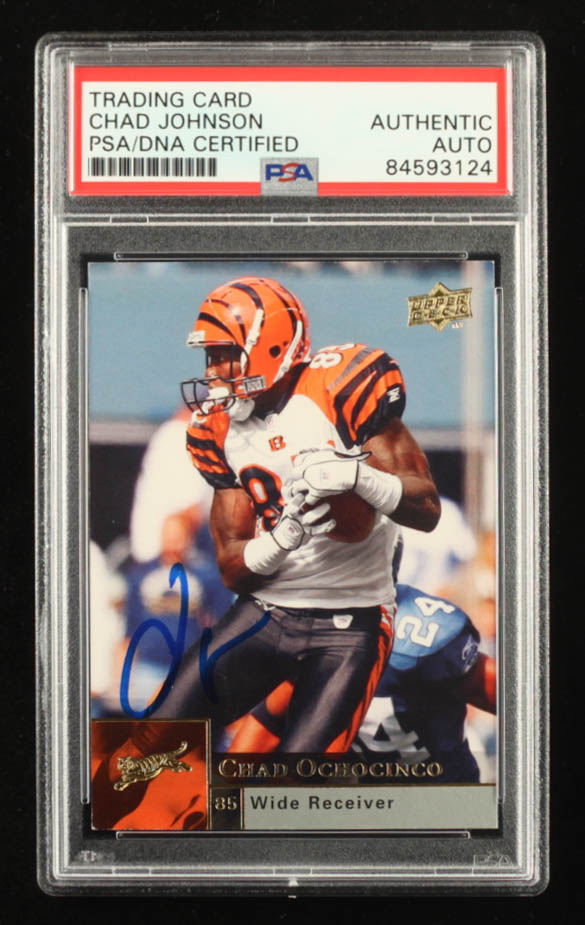 Chad Johnson Signed 2009 Upper Deck #46 (PSA) at PristineAuction.com Chad Johnson Signed 2009 Upper Deck #46 (PSA) at PristineAuction.com