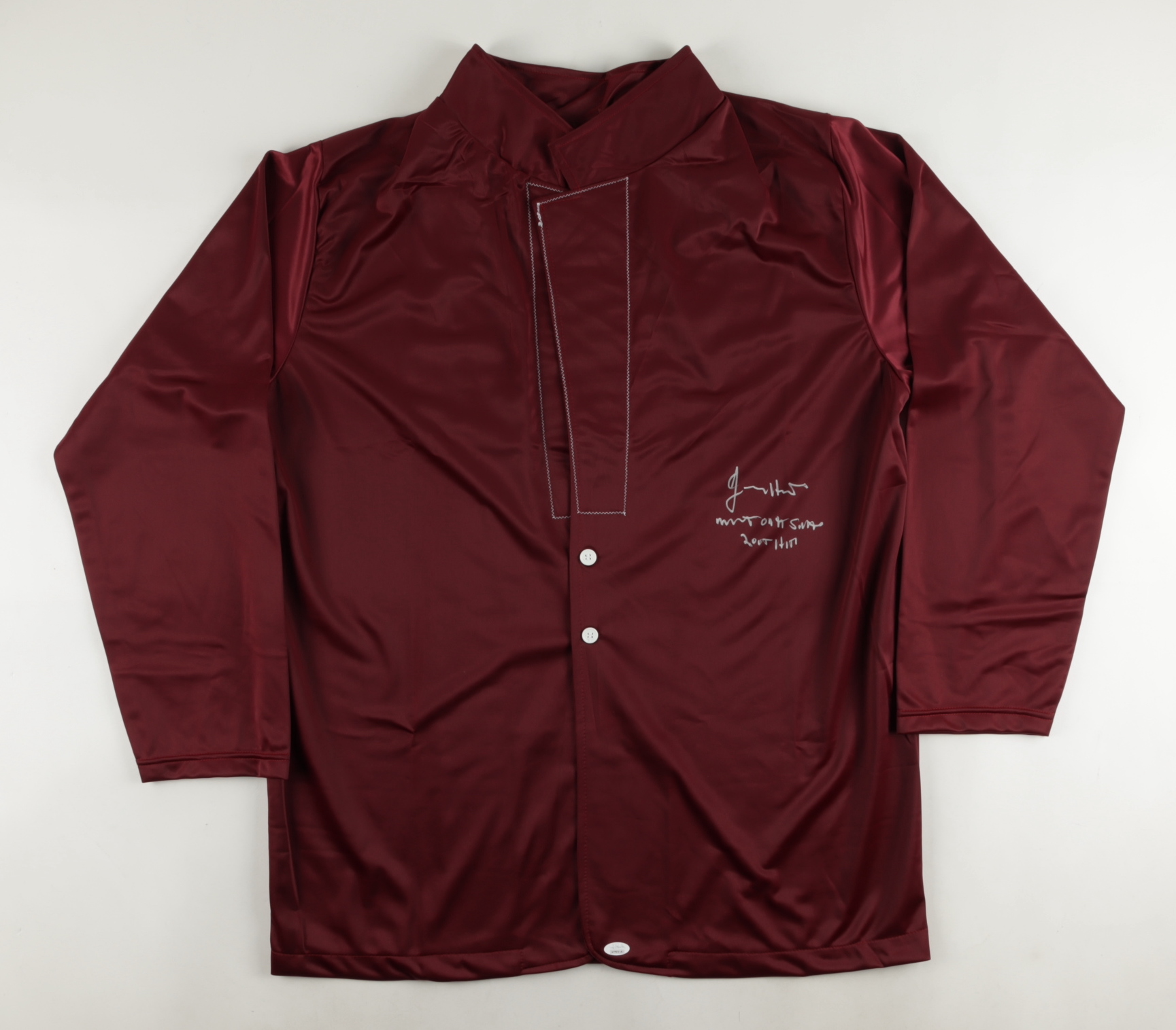 Jimmy Hart Signed Shirt Inscribed "Mouth of the South" & "2005 HOF" (JSA) at PristineAuction.com Jimmy Hart Signed Shirt Inscribed "Mouth of the South" & "2005 HOF" (JSA) at PristineAuction.com