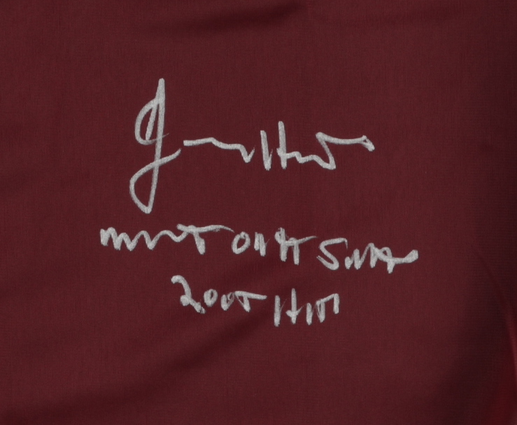 Jimmy Hart Signed Shirt Inscribed "Mouth of the South" & "2005 HOF" (JSA) at PristineAuction.com Jimmy Hart Signed Shirt Inscribed "Mouth of the South" & "2005 HOF" (JSA) at PristineAuction.com