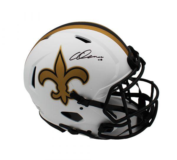 Chris Olave Signed Saints Full-Size Lunar Eclipse Alternate Speed Helmet (Beckett) at PristineAuction.com Chris Olave Signed Saints Full-Size Lunar Eclipse Alternate Speed Helmet (Beckett) at PristineAuction.com