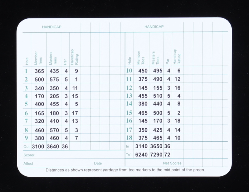Zach Johnson Signed 5x6.5 Augusta National Golf Club Scorecard (PSA) at PristineAuction.com Zach Johnson Signed 5x6.5 Augusta National Golf Club Scorecard (PSA) at PristineAuction.com