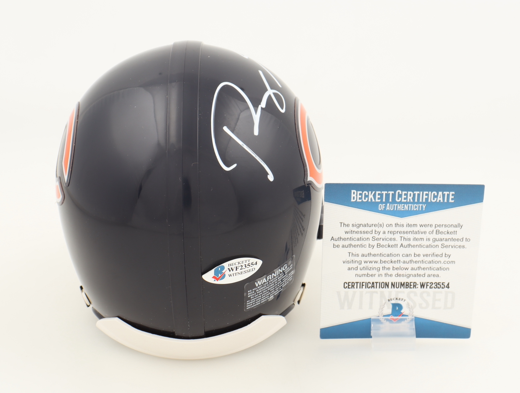 Roquan Smith Signed Bears Mini Helmet (Beckett) at PristineAuction.com Roquan Smith Signed Bears Mini Helmet (Beckett) at PristineAuction.com