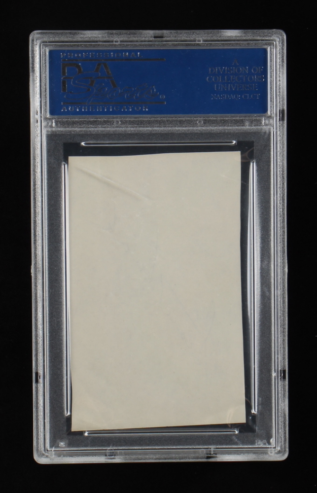 Stan Hack Signed 2.5x4 Cut (PSS) Pristine Auction