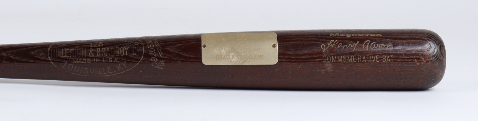 Hank Aaron Louisville Slugger Commemorative Player Model Baseball Bat at PristineAuction.com Hank Aaron Louisville Slugger Commemorative Player Model Baseball Bat at PristineAuction.com