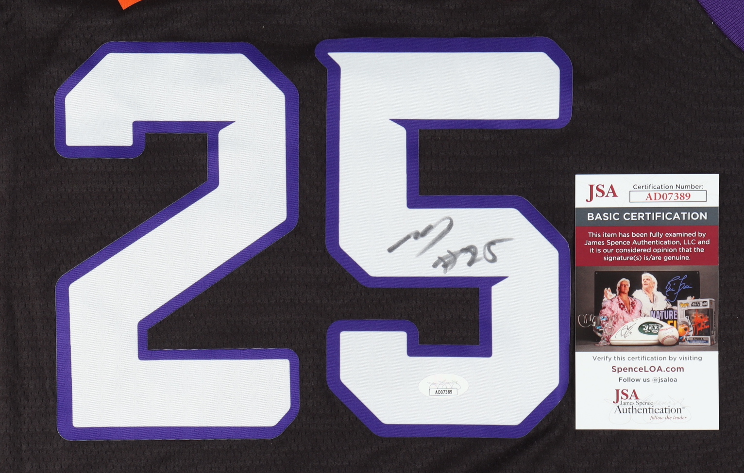 Mikal Bridges Signed Jersey (JSA) at PristineAuction.com Mikal Bridges Signed Jersey (JSA) at PristineAuction.com