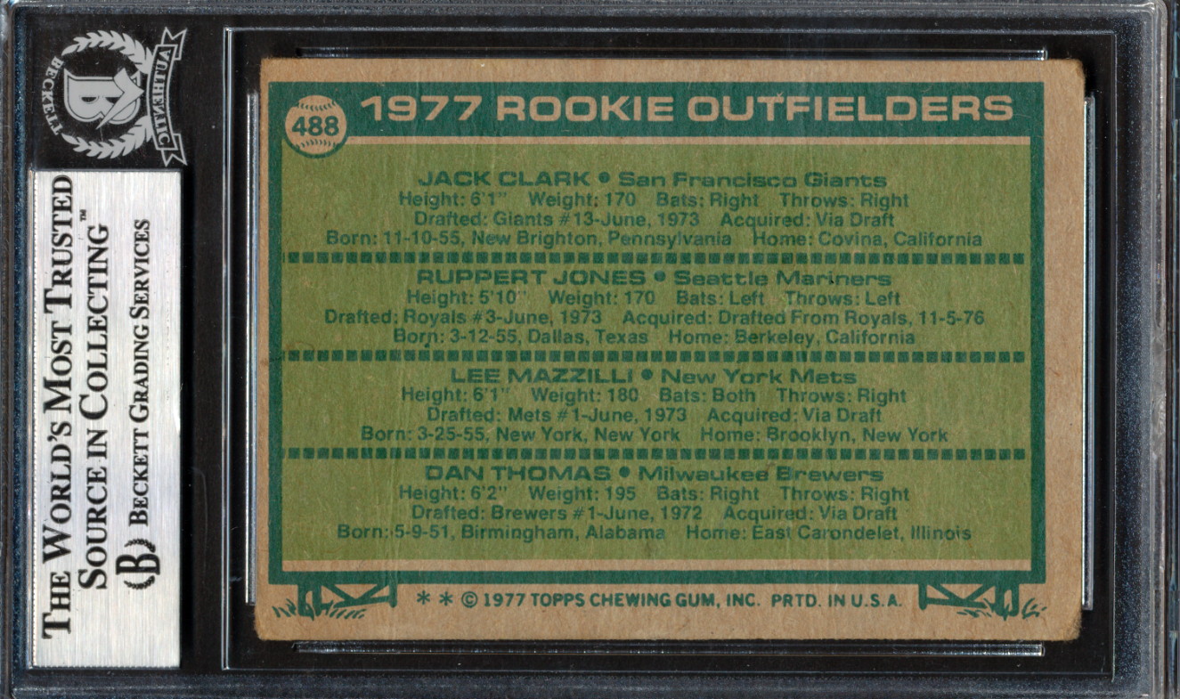 Jack Clark Signed Jack Clark RC / Ruppert Jones RC / Lee Mazzilli RC ...