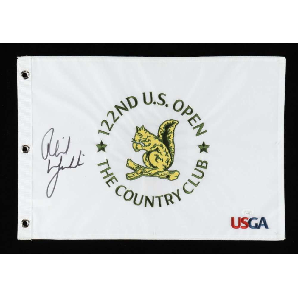 Phil Mickelson Signed 2022 US Open Pin Flag (JSA) Pristine Auction