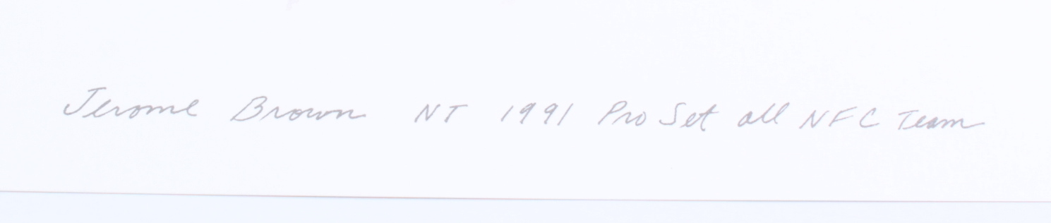 Jerome Brown Eagles 12x13 Print at PristineAuction.com Jerome Brown Eagles 12x13 Print at PristineAuction.com