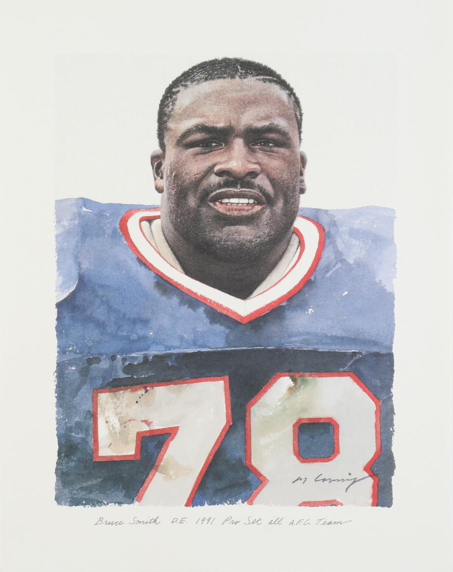 Bruce Smith Bills 12x13 Print at PristineAuction.com Bruce Smith Bills 12x13 Print at PristineAuction.com