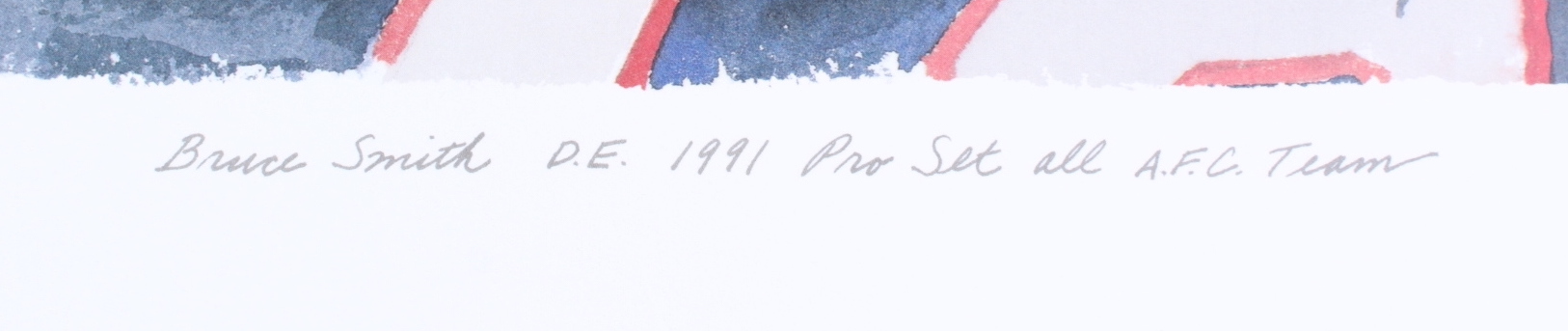 Bruce Smith Bills 12x13 Print at PristineAuction.com Bruce Smith Bills 12x13 Print at PristineAuction.com