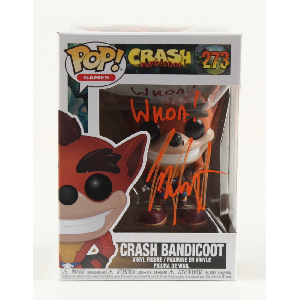 Jess Harnell Signed "Crash Bandicoot" 273 Crash Bandicoot Funko Pop