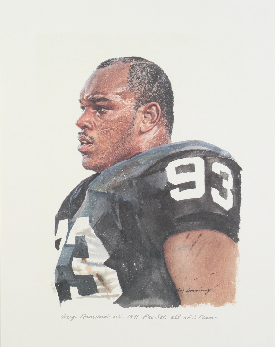 Greg Townsend Raiders 12x13 Print at PristineAuction.com Greg Townsend Raiders 12x13 Print at PristineAuction.com