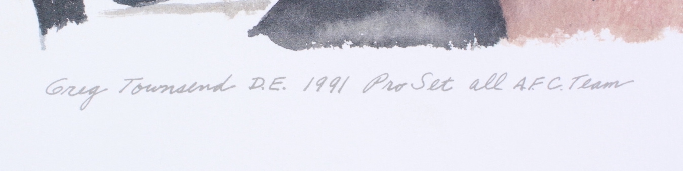 Greg Townsend Raiders 12x13 Print at PristineAuction.com Greg Townsend Raiders 12x13 Print at PristineAuction.com