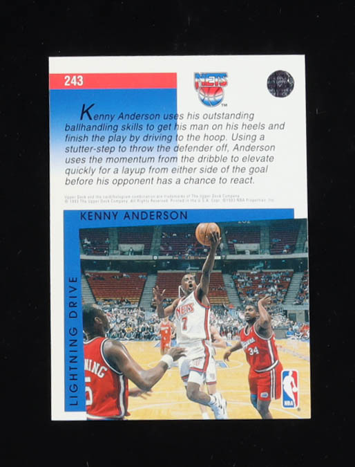 Kenny Anderson 1993-94 Upper Deck SM #243 at PristineAuction.com Kenny Anderson 1993-94 Upper Deck SM #243 at PristineAuction.com