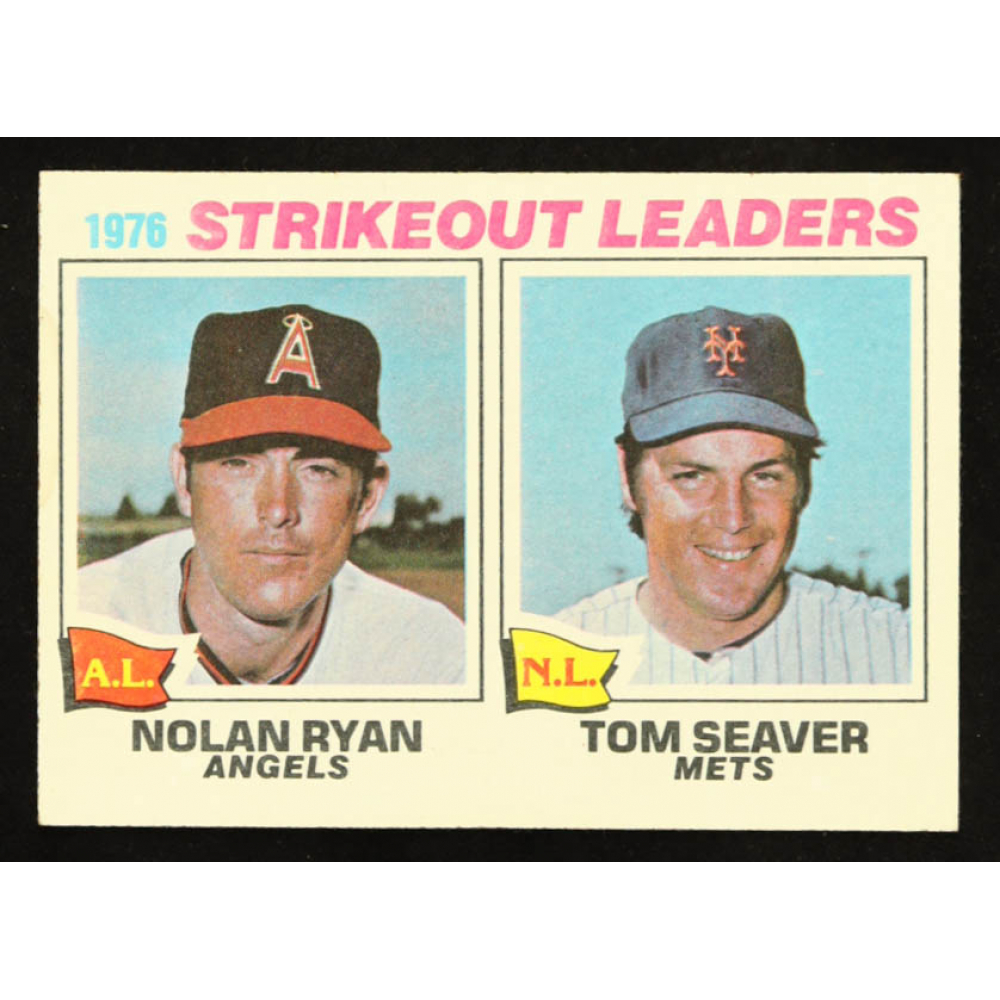 Nolan Ryan / Tom Seaver 1977 Topps 6 Strikeout Leaders