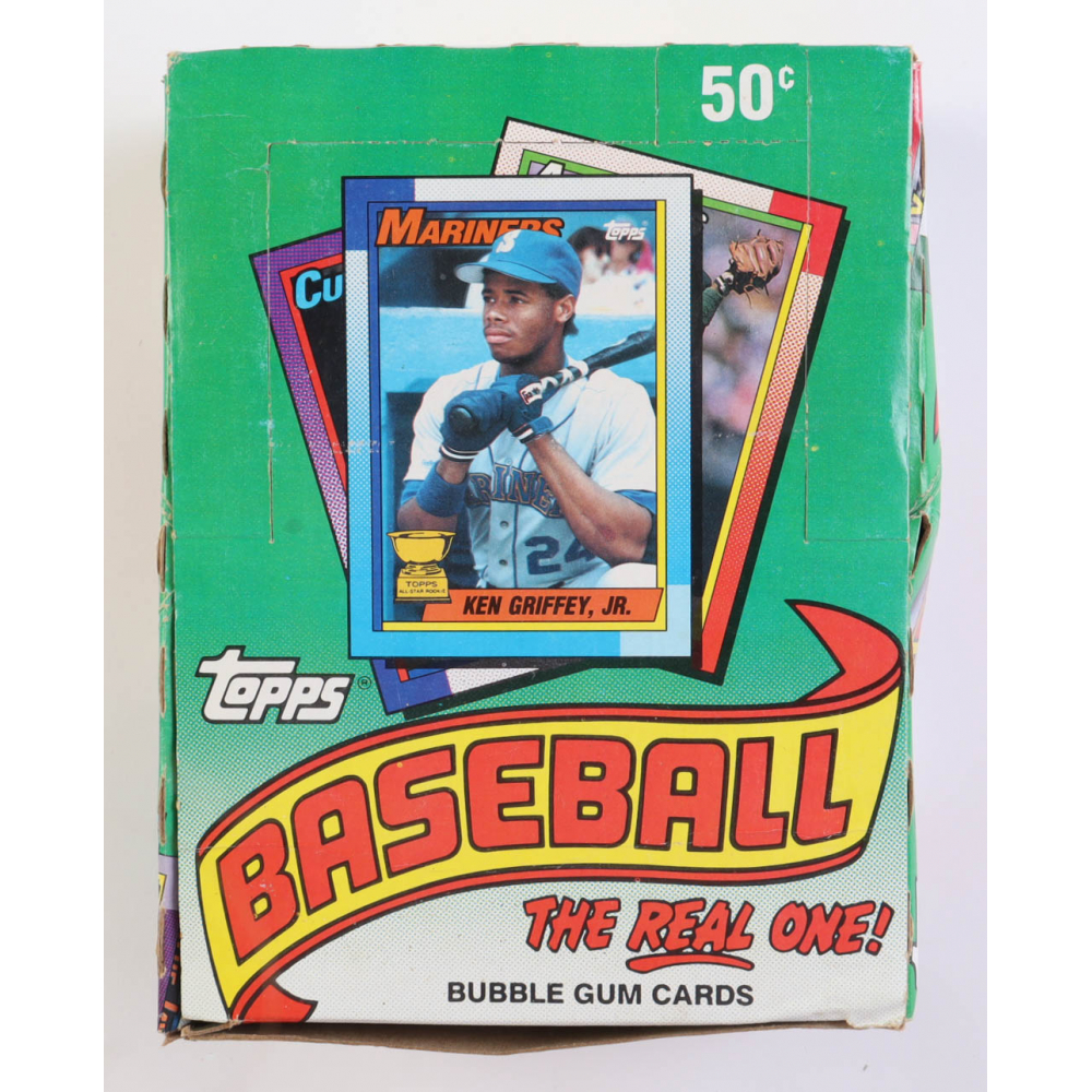 1990 Topps "The Real One" Bubble Gum Baseball Cards Box with (36) Packs