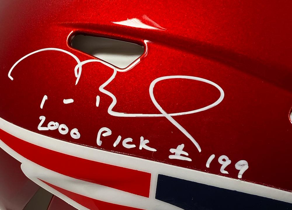 Tom Brady Signed LE Patriots Full-Size Authentic On-Field Flash Alternate Speed Helmet Inscribed "2000 Pick #199" (Fanatics) at PristineAuction.com Tom Brady Signed LE Patriots Full-Size Authentic On-Field Flash Alternate Speed Helmet Inscribed "2000 Pick #199" (Fanatics) at PristineAuction.com