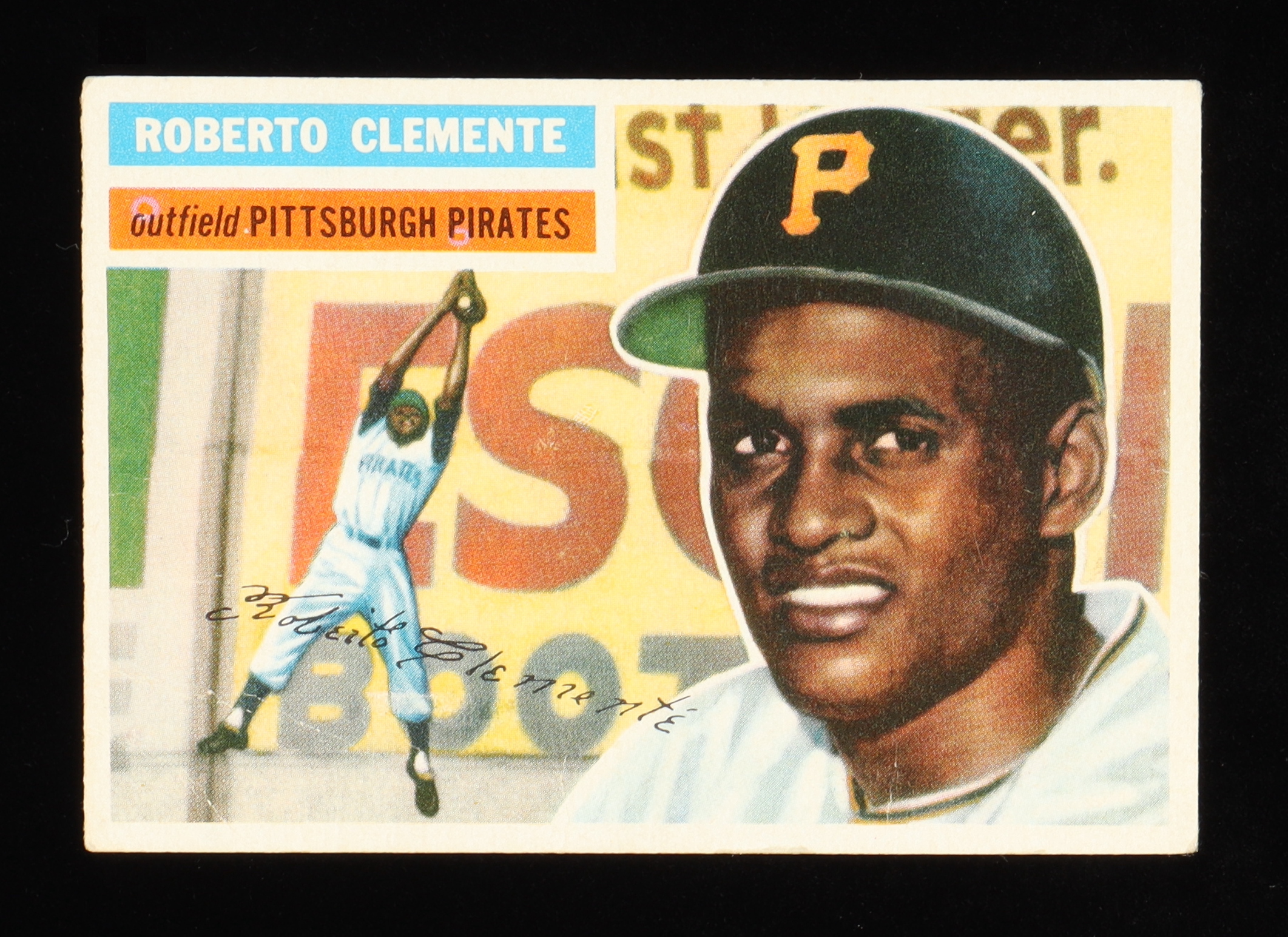 Roberto Clemente 1956 Topps #33 at PristineAuction.com Roberto Clemente 1956 Topps #33 at PristineAuction.com