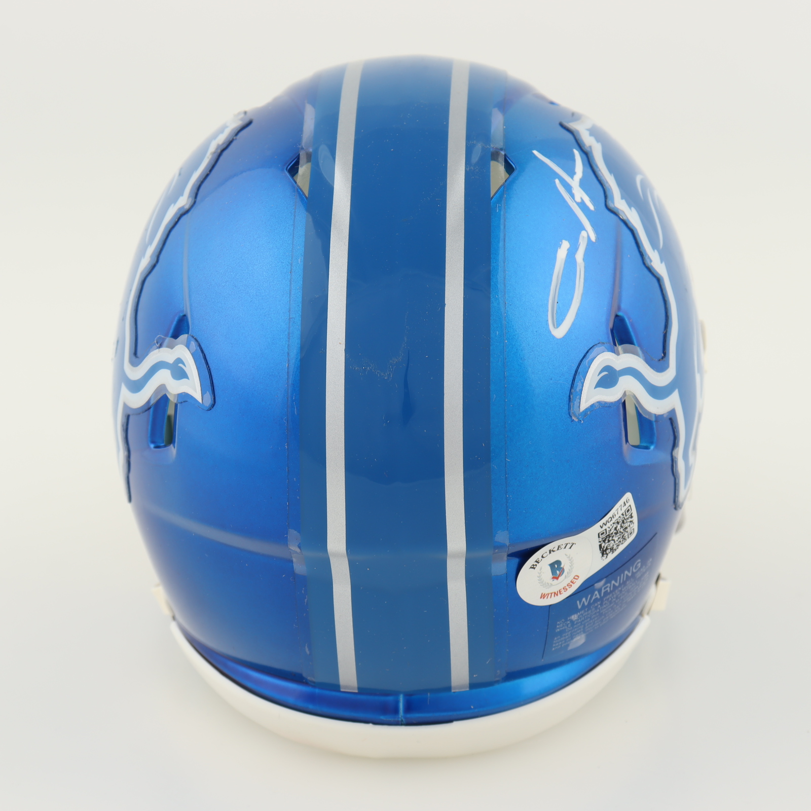 Aidan Hutchinson Signed Lions Flash Alternate Speed Mini Helmet (Beckett) at PristineAuction.com Aidan Hutchinson Signed Lions Flash Alternate Speed Mini Helmet (Beckett) at PristineAuction.com