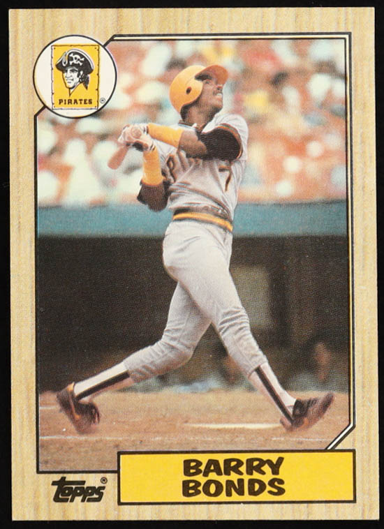 Barry Bonds 1987 Topps #320 RC at PristineAuction.com Barry Bonds 1987 Topps #320 RC at PristineAuction.com