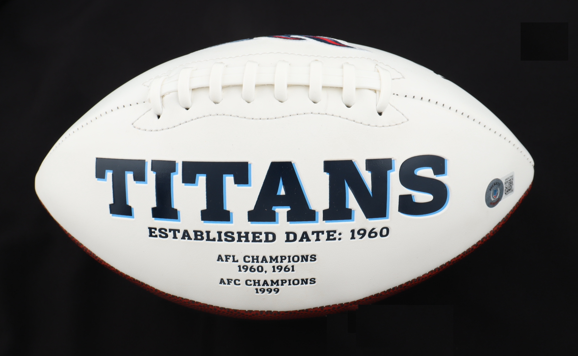 Treylon Burks Signed Titans Logo Football (Beckett) at PristineAuction.com Treylon Burks Signed Titans Logo Football (Beckett) at PristineAuction.com
