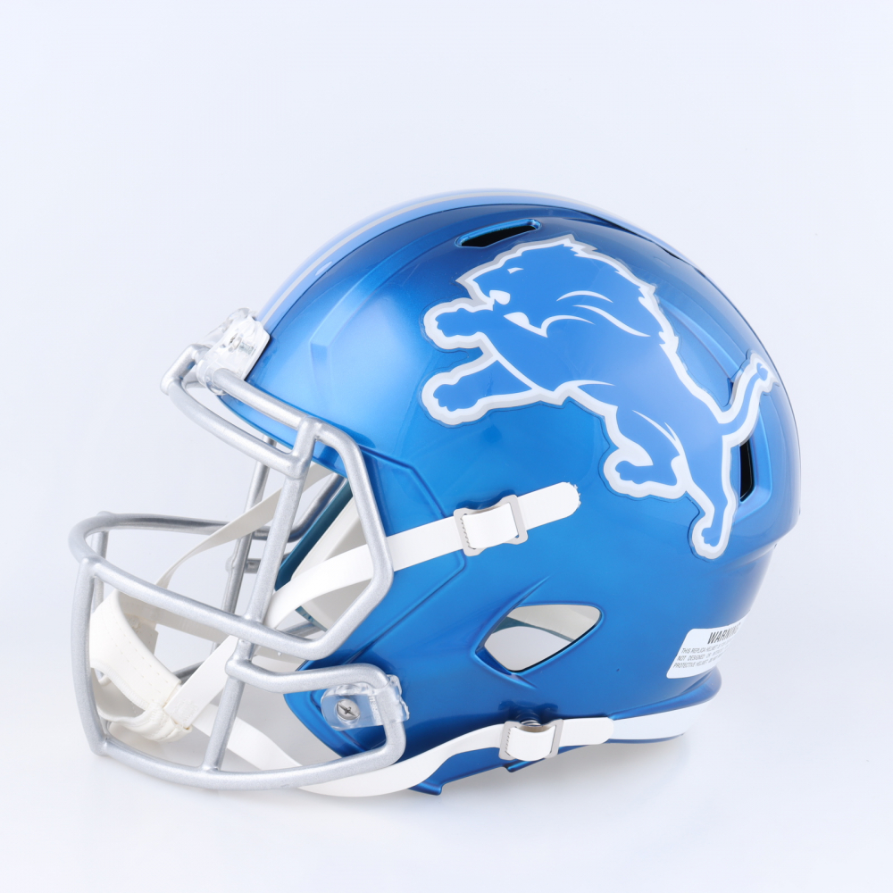 Detroit Lions Full Size Speed Replica Football Helmet - 2024 On-Field Alternate Design, Riddell 3 thumbnail image