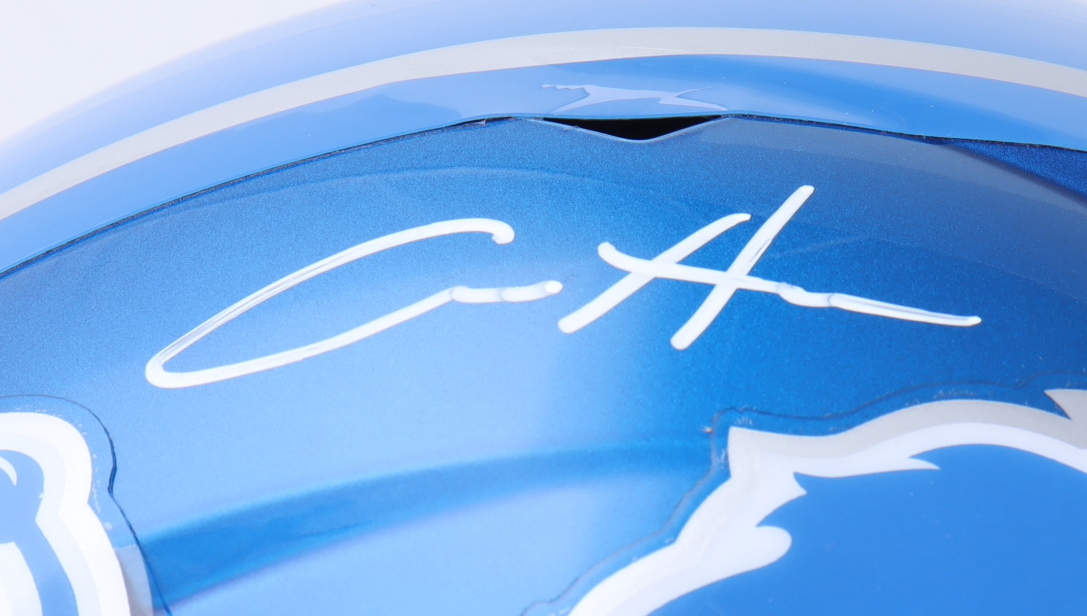 Aidan Hutchinson Signed Lions Full-Size Authentic On-Field Flash Alternate Speed Helmet (Beckett) at PristineAuction.com Aidan Hutchinson Signed Lions Full-Size Authentic On-Field Flash Alternate Speed Helmet (Beckett) at PristineAuction.com