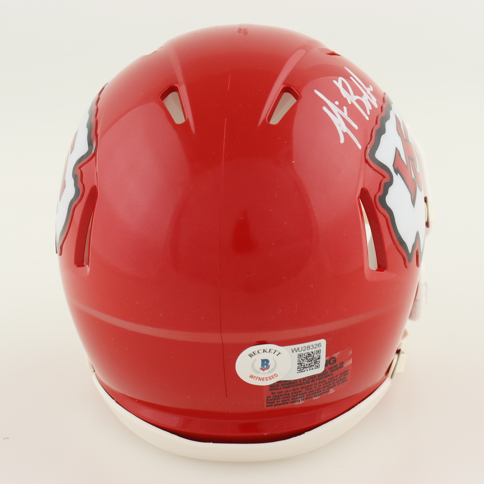Nick Bolton Signed Chiefs Speed Mini Helmet (Beckett) at PristineAuction.com Nick Bolton Signed Chiefs Speed Mini Helmet (Beckett) at PristineAuction.com