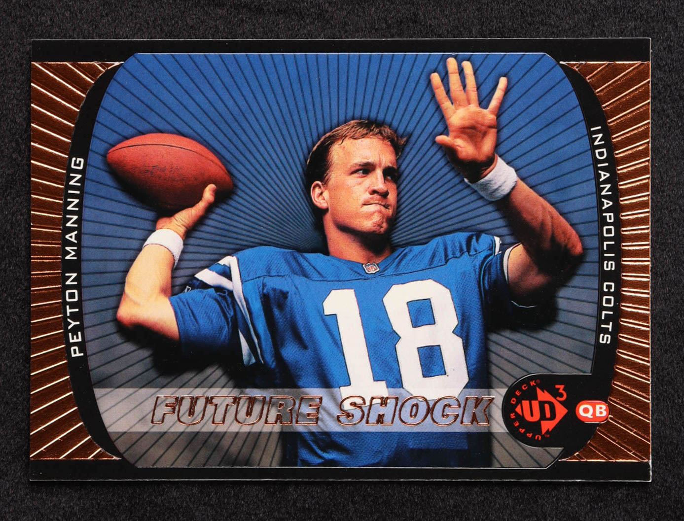 Peyton Manning 1998 UD3 #1 FE RC at PristineAuction.com Peyton Manning 1998 UD3 #1 FE RC at PristineAuction.com
