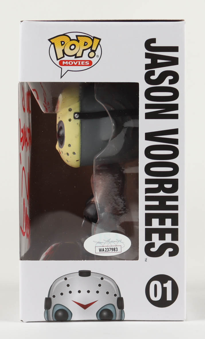 Ari Lehman Signed "Friday the 13th" #1 Jason Voorhees Funko Pop! Vinyl Figure Inscribed "Jason Is Watching" & "Jason 1" (JSA) at PristineAuction.com Ari Lehman Signed "Friday the 13th" #1 Jason Voorhees Funko Pop! Vinyl Figure Inscribed "Jason Is Watching" & "Jason 1" (JSA) at PristineAuction.com