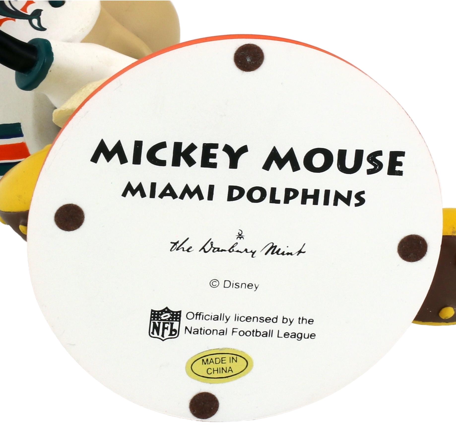 Mickey Mouse Dolphins Danbury Mint Disney NFL Quarterback Figurine at PristineAuction.com Mickey Mouse Dolphins Danbury Mint Disney NFL Quarterback Figurine at PristineAuction.com