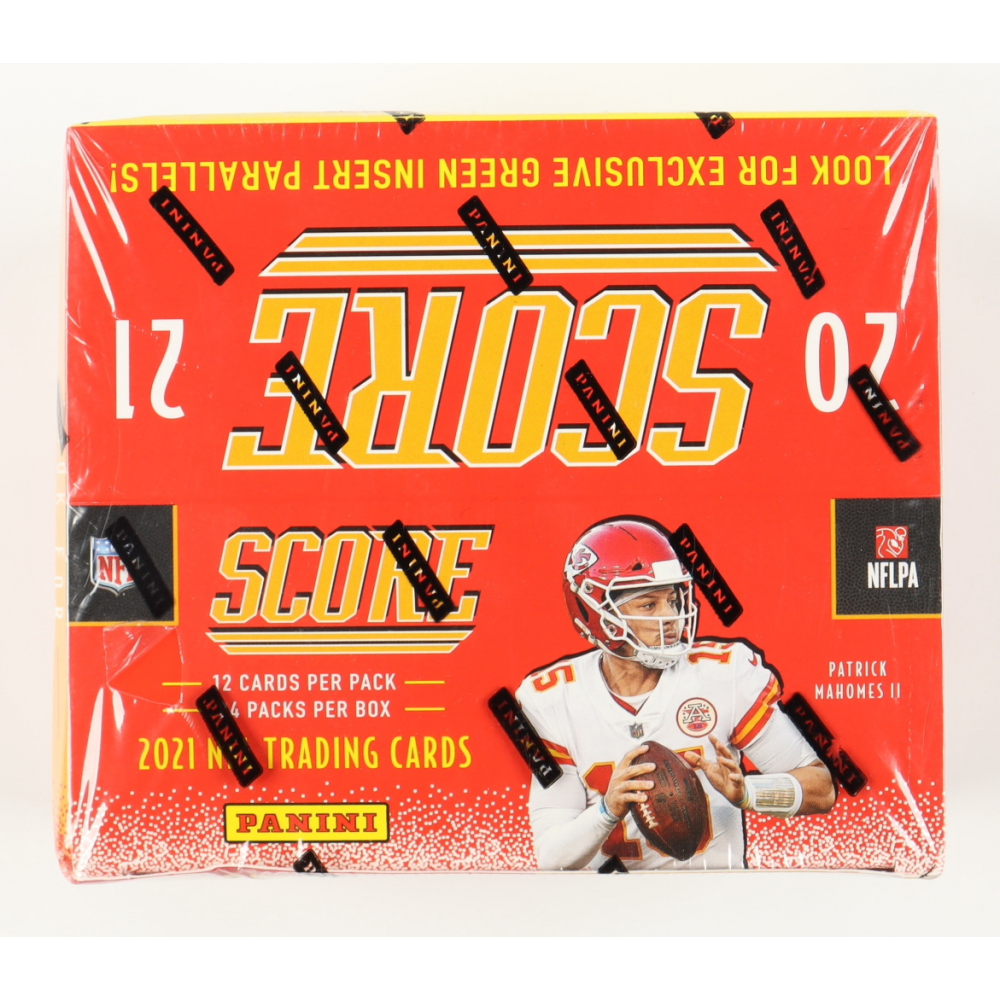 2021 Score Football Retail Box with (24) Packs Pristine Auction
