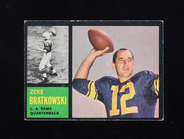 Zeke Bratkowski 1962 Topps #77 SP at PristineAuction.com Zeke Bratkowski 1962 Topps #77 SP at PristineAuction.com