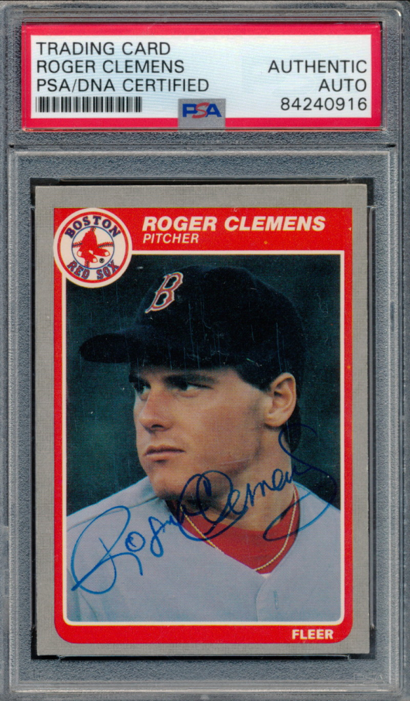 Roger Clemens Signed 1985 Fleer #155 RC (PSA) | Pristine Auction
