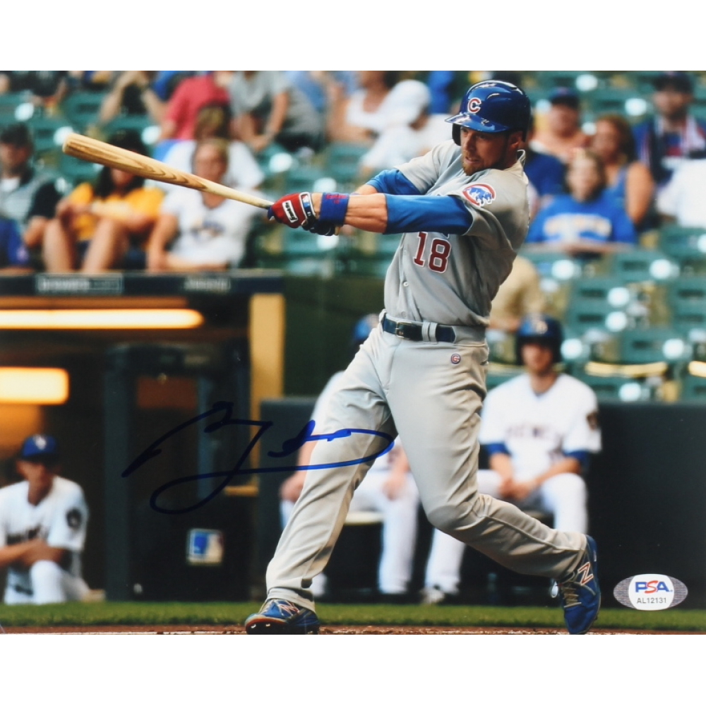 Ben Zobrist Signed Cubs 8x10 Photo (PSA) Pristine Auction