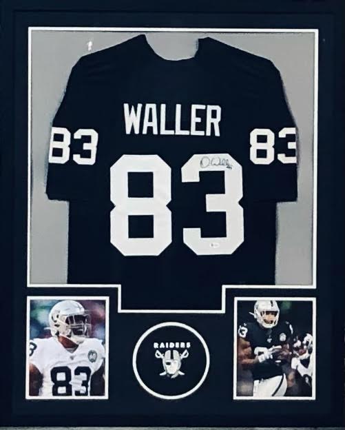 Darren Waller Signed 36x42 Custom Framed Jersey Display (Beckett) at PristineAuction.com Darren Waller Signed 36x42 Custom Framed Jersey Display (Beckett) at PristineAuction.com