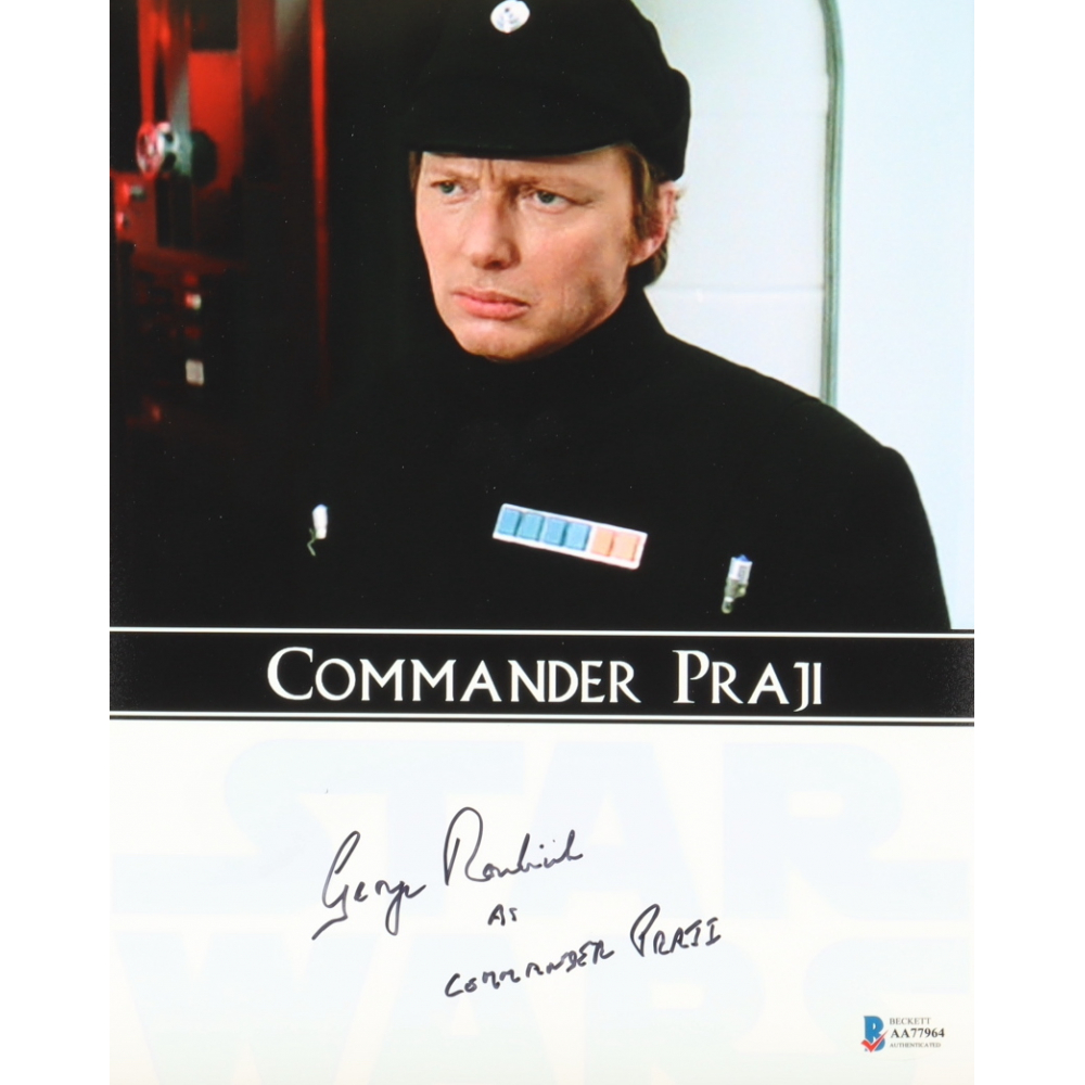 George Roubicek Autograph Card George Roubicek Signed